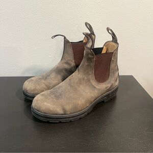 Blundstone 585 Rustic Brown Premium Leather Chelsea Boots Size 8 Womens